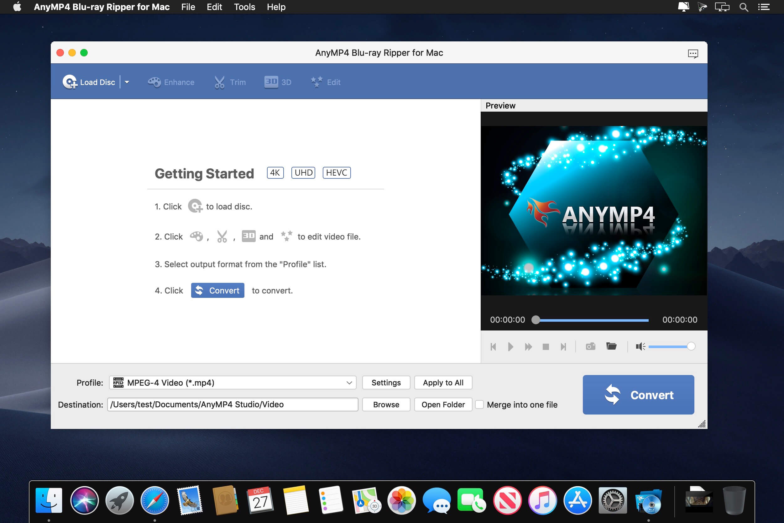 Anymp4 Blu-Ray Ripper For Mac